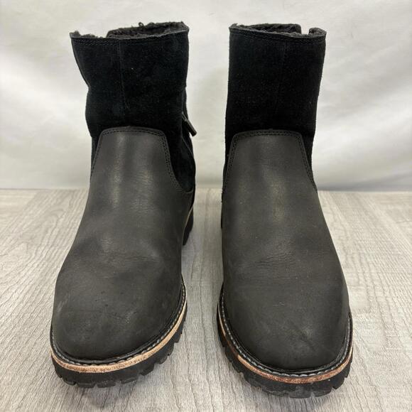 L.L.Bean Women’s Rugged Leather & Suede Boots - Size 10 Medium - Black - Picture 2 of 12